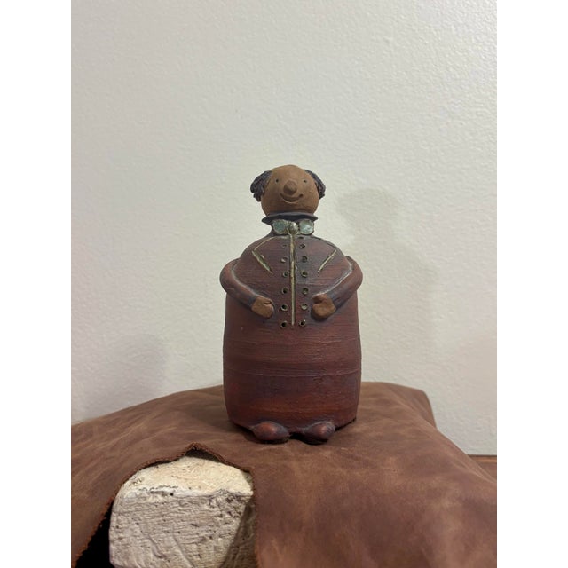 Vintage Mid-Century Swedish Figural Ceramic Gentleman Piggy Bank For Sale - Image 4 of 7