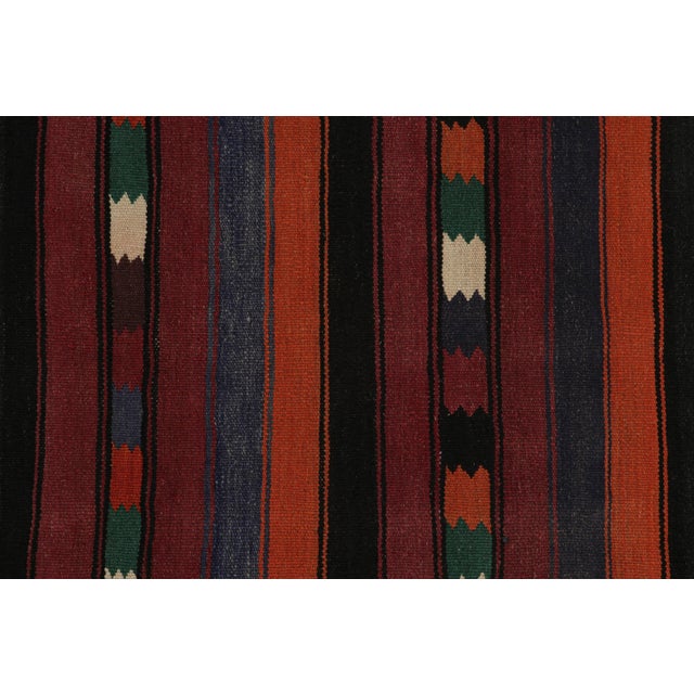 1960s Vintage Afghani Tribal Kilim Rug With Stripes For Sale In New York - Image 6 of 7