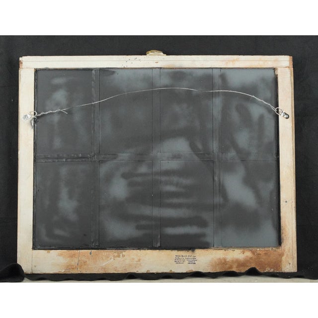 Wood Hand Silvered Eight Pane Wood Reclaimed Window Mirror For Sale - Image 7 of 7