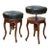 19th Century French Louis XV Walnut Adjustable Piano Stool For Sale