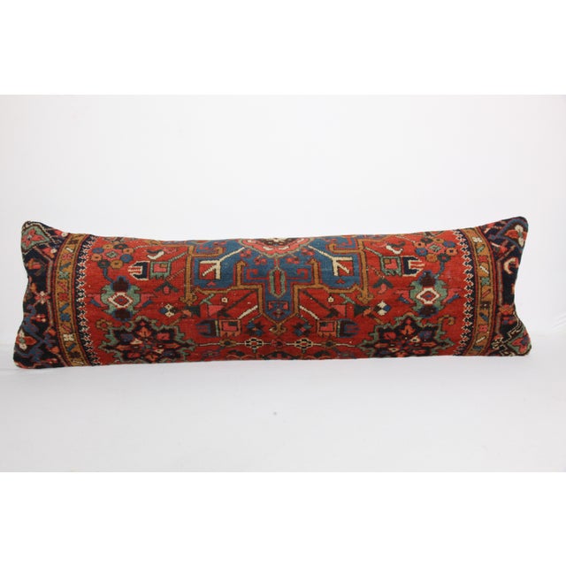Here i am listing a 100% Handmade double knotted rug pillow cover, made from antique Persian tribal carpet rug. This’s a...