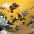 Ceramic 1980s yellow temple vase // Chinoiserie // yellow ceramic vase // floral vase // birds and flowers // enamel // oversized vase For Sale - Image 7 of 10