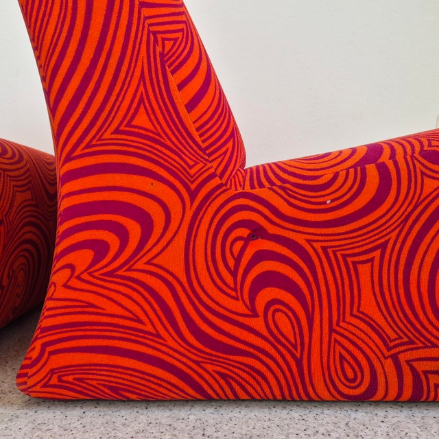 Mid-Century Slipper Chairs, Germany, 1970s, Set of 2 For Sale - Image 4 of 12
