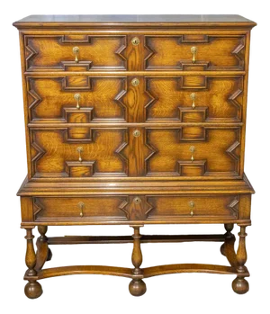 Oak Chest on Stand, 1970s