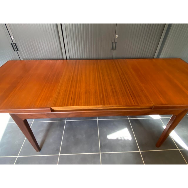 Vintage Scandinavian Extendable Table in Teak, 1960s For Sale - Image 11 of 18