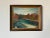 Impressionist 70's Mrs. c.a. Kercher Dayton, Ohio Vintage Autumn River Landscape Painting, Framed For Sale - Image 3 of 12
