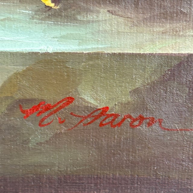 Mid 20th Century Original Acrylic on Board Fruit & Wine Still Life, Framed For Sale - Image 5 of 16