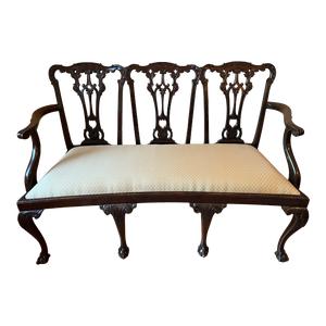 Circa 1800 Mahogany Triple Chair Settee