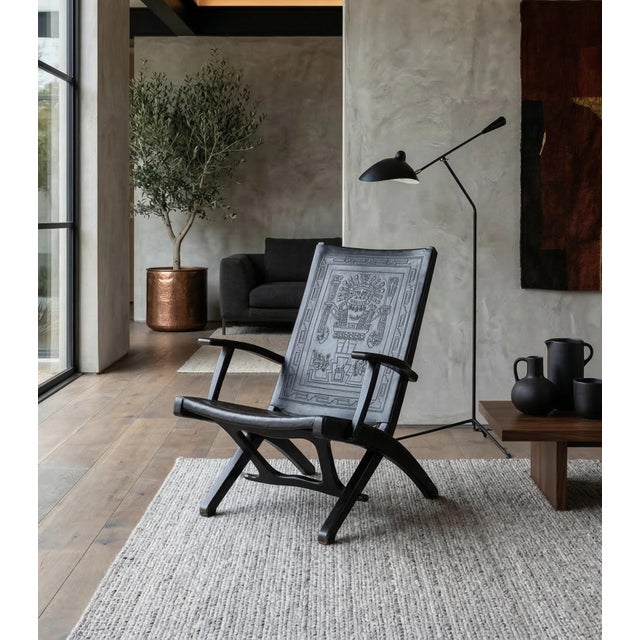 Mid-Century Modern 1960s Folding Lounge Chair Attributed to Angel Pazmiño for Muebles De Estilo For Sale - Image 3 of 17