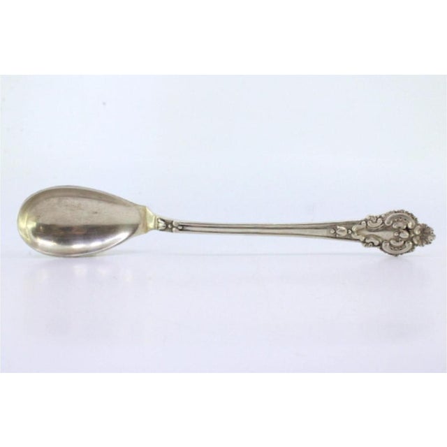 Silver Rice and Serving Spoon with Raised Edges, in Very Good conditions. Designed 1920 to 1949 This piece has an...