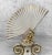 Mid 20th Century Vintage Traditional Regency Porcelain Hand Holding Fan Sculpture For Sale - Image 5 of 9