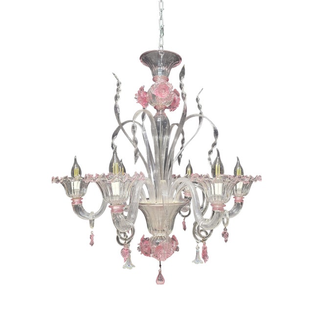Vintage Murano Chandelier, 1980s For Sale