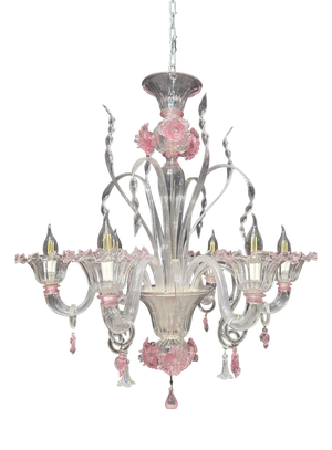Vintage Murano Chandelier, 1980s