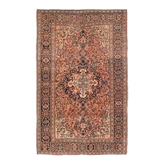 Antique Sarouk Rug 4'1'' x 6'6'' For Sale