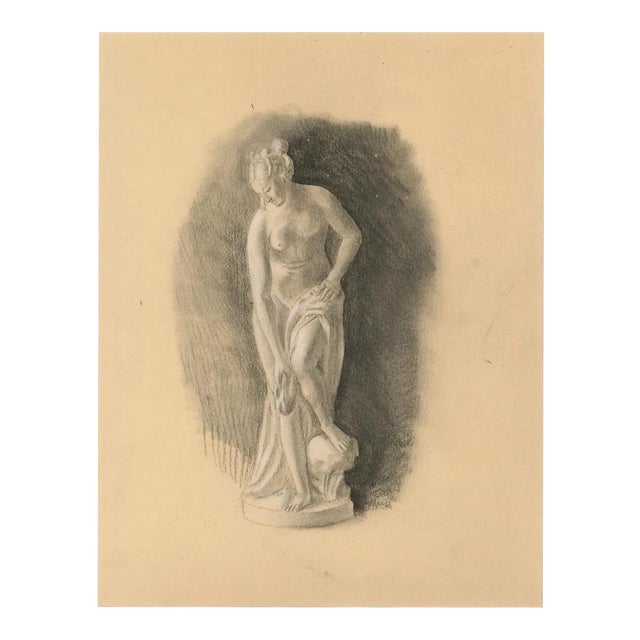 Venus, Early 20th-Century, Pencil on Paper For Sale