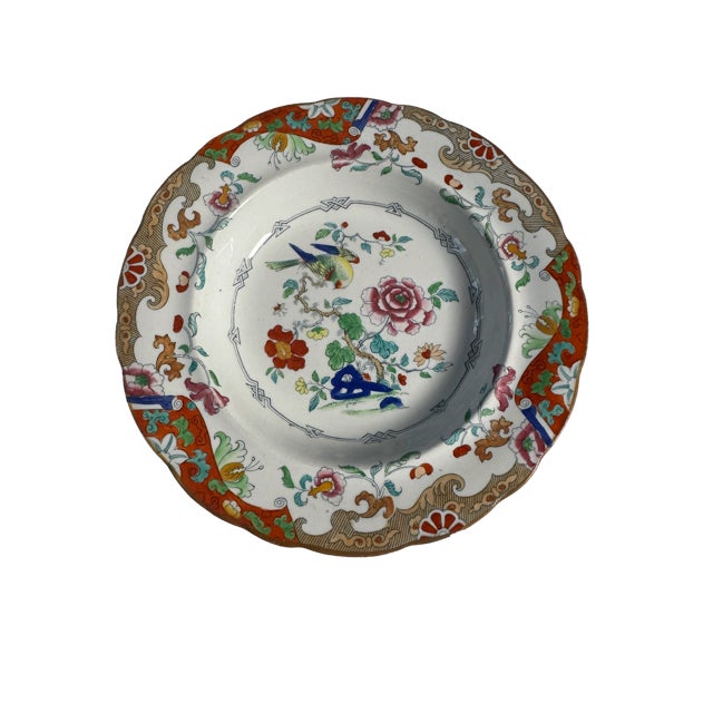 Vintage Ashworth Bros. Asb8 "Dieu Et Mon Droit" Rimmed Soup Bowls. Set of 12 For Sale - Image 11 of 17