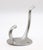Traditional Vintage Brushed Aluminum Double Arm Wall Hook For Sale - Image 3 of 5