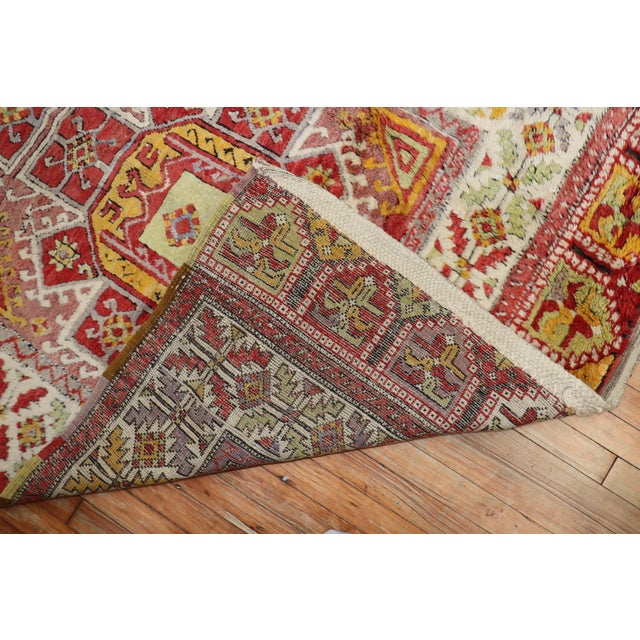 Early 20th Century Antique Zabihi Collection Turkish Konya Rug - 4'5" x 7'10" For Sale - Image 5 of 12