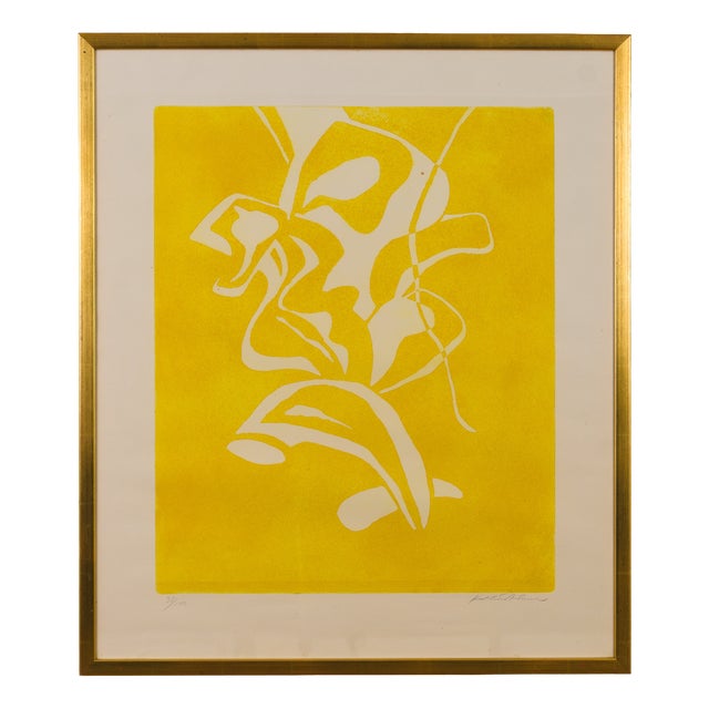 Karl Einar Andersson, Untitled Yellow Abstract, 1960s, Etching For Sale