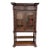 Antique French Louis XIII Style Bookcase Display Cabinet Barley Twist Oak c.1880 For Sale