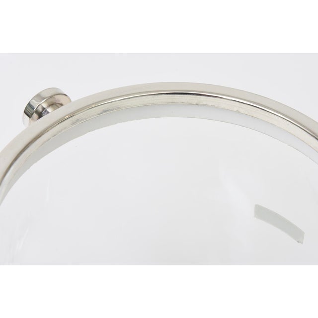 Brazilian Crystal Glass and Silver-Plate Ice Bucket by Riva 90's For Sale In Miami - Image 6 of 10