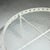 Glass Circular Coffee Table in White Lacquered Steel and Glass Top by Janni van Pelt for Myhome, Netherlands, 1950s For Sale - Image 7 of 10