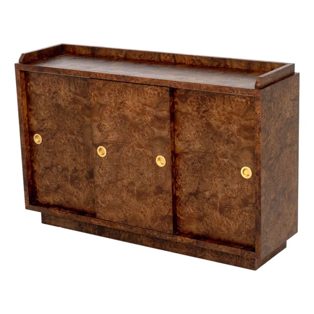 Karol Cylwik X Poritz & Studio Burl Wood Credenza For Sale