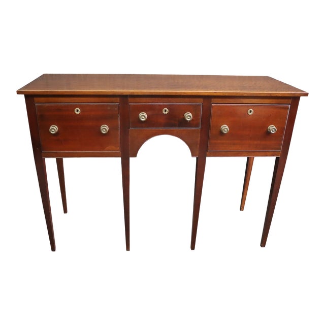 Bench Made Hepplewhite Solid Mahogany Huntboard For Sale