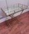 Hollywood Regency Vintage Hollywood Regency Faux Bamboo Gold Finish Mirror Collapsible Tray Table For Sale - Image 3 of 12