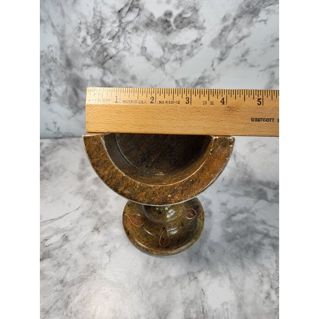 1990s Modern Natural Onyx Stone Drink Coaster Holder For Sale - Image 10 of 11