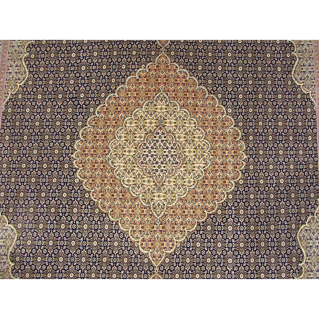 Brown Tabriz Mahi Rug, 2000s For Sale - Image 8 of 14