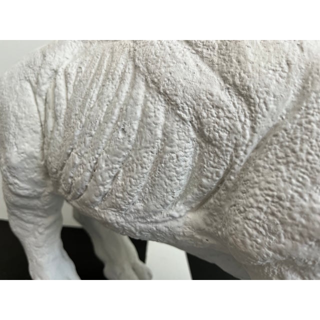 Plaster Rhinoceros Sculpture, C1970 For Sale - Image 12 of 12