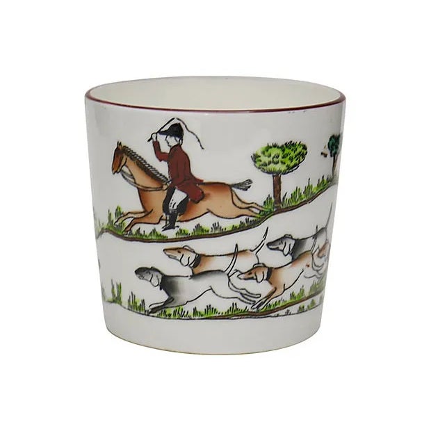 Mid 20th Century English Hunting Scene Jam Pot For Sale - Image 5 of 5