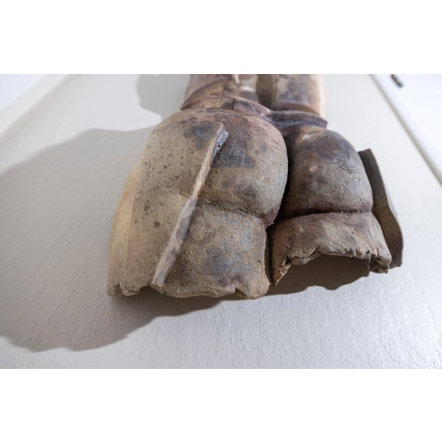 Vintage Wabi-Sabi Low-Fired Ceramic Wall Sculpture, California Artist, 1980s–1990s For Sale - Image 4 of 11