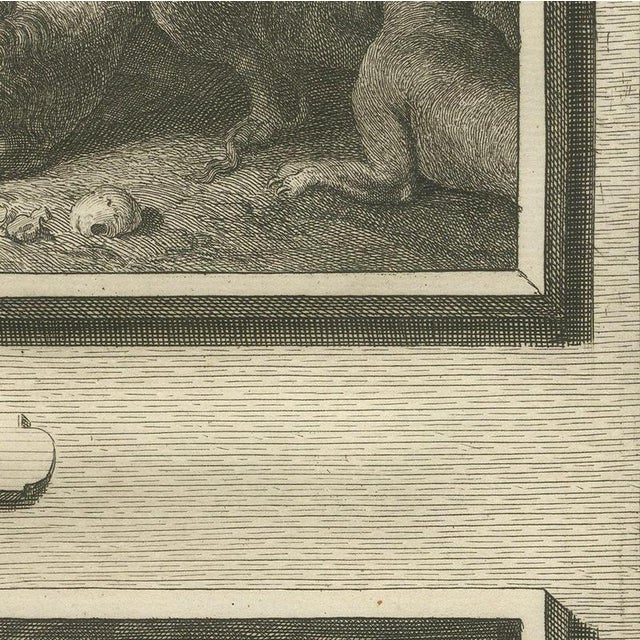 Pieter Mortier, Daniel in the Lions' Den and the Vision of the Four Beasts, 1700, Engraving For Sale - Image 6 of 12