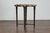 19th Century English Faux Bamboo Side Table with Zebra Hide Top and Casters For Sale In Atlanta - Image 6 of 12