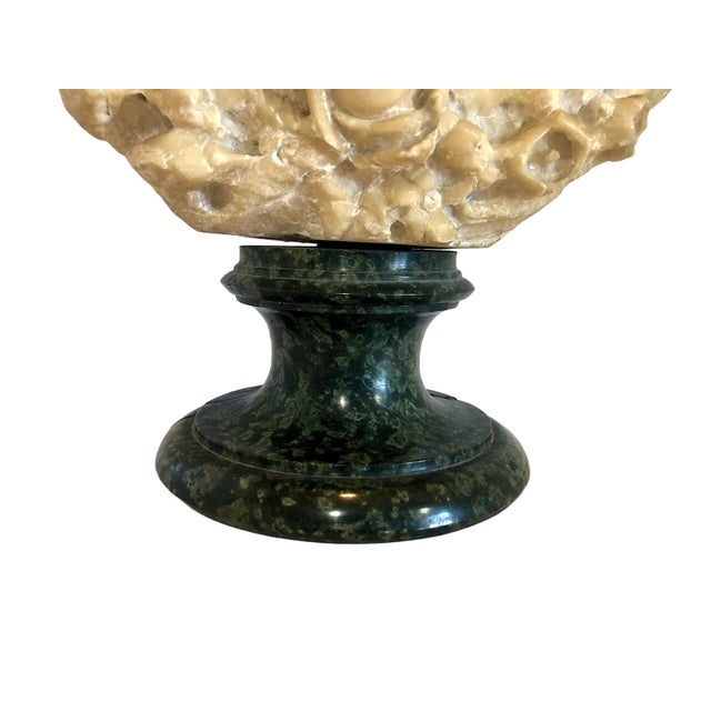 19th-Century Italian Alabaster Bust, Likely of the “Song of Solomon’s” Shulamite For Sale - Image 11 of 12