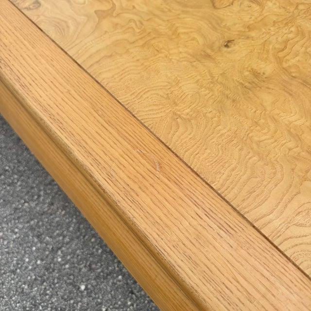 Ming Style Blonde Burlwood Scene Two Coffee Table by Henredon For Sale - Image 9 of 12