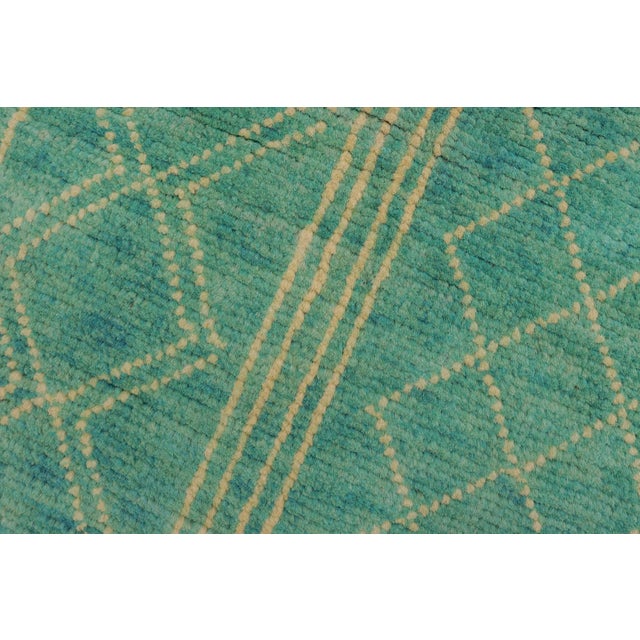 Boho Chic Balochi Blue/Beige Wool Rug - 3'3''x5'0'' For Sale In New York - Image 6 of 11