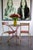 The chairs and square table come from the Brasserie du Pécheur, an Alsatian brewery located in Schiltigheim. The chairs...
