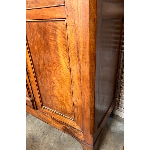 Early 19th Century Early 19th Century French Walnut Chateau Armoire For Sale - Image 5 of 12