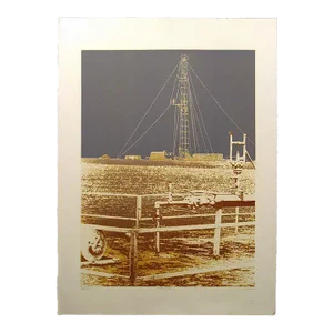 Ted Thomas "Wildcat II" Signed Art Etching
