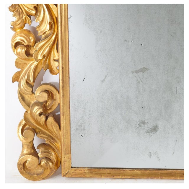 19th Century Rococo Giltwood Mirror For Sale - Image 4 of 5