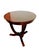 Round Mahogany Pedestal Table This is a beautiful round wooden pedestal table made of mahogany, designed as a classic...