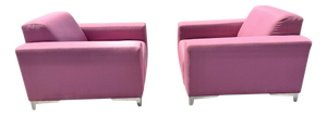 Modern Thayer Coggin Pink Club Chairs - Set of 2