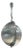 1970s Moon Pendant Lamp by Henri Mathieu in Brushed Aluminum For Sale