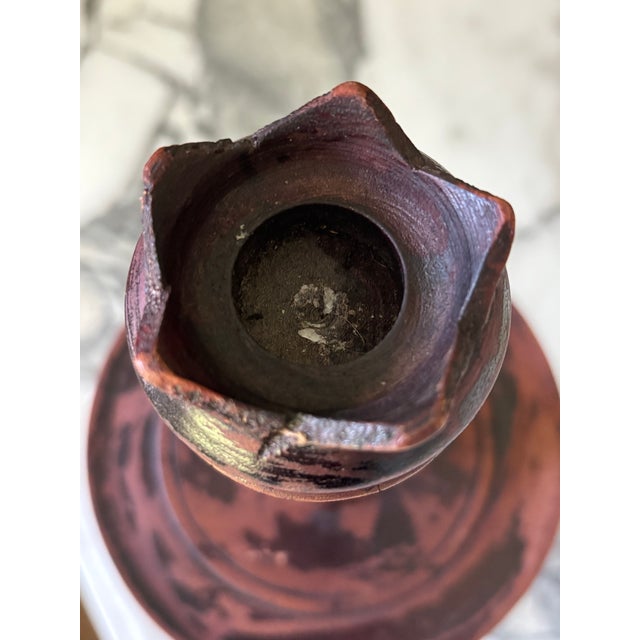Antique Dutch Colonial Treen Turned Wood Candleholder For Sale In Little Rock - Image 6 of 16