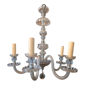 1950s Mid Century Modern Chandelier Attributed to Baccarat