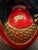 Wood Musical Vintage Chinese Carved Wood Fish Temple Drums – Red & Gold Buddhist Wooden Fish, Graduated Set of 5 For Sale - Image 7 of 9
