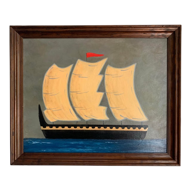 Contemporary Impressionist Style Seascape Painting on Canvas, Framed For Sale